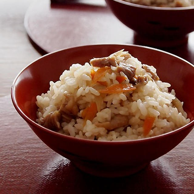 食べたくなって・・鶏牛蒡めし♪