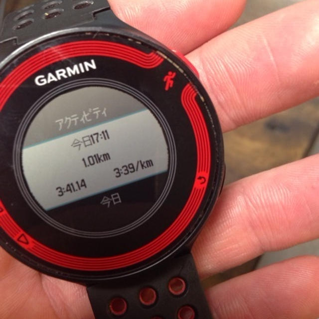 今日は7km走りました。