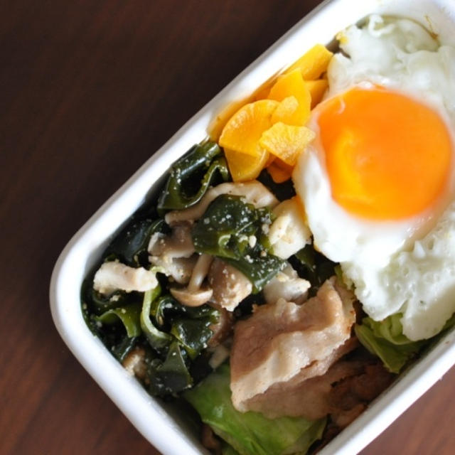 豚キャベシンプル炒め弁当。