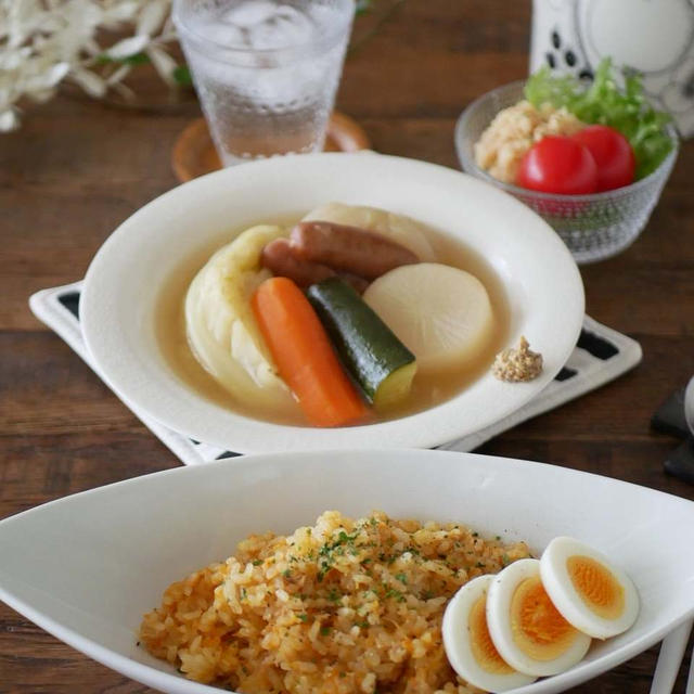 野菜たっぷりのランチ
