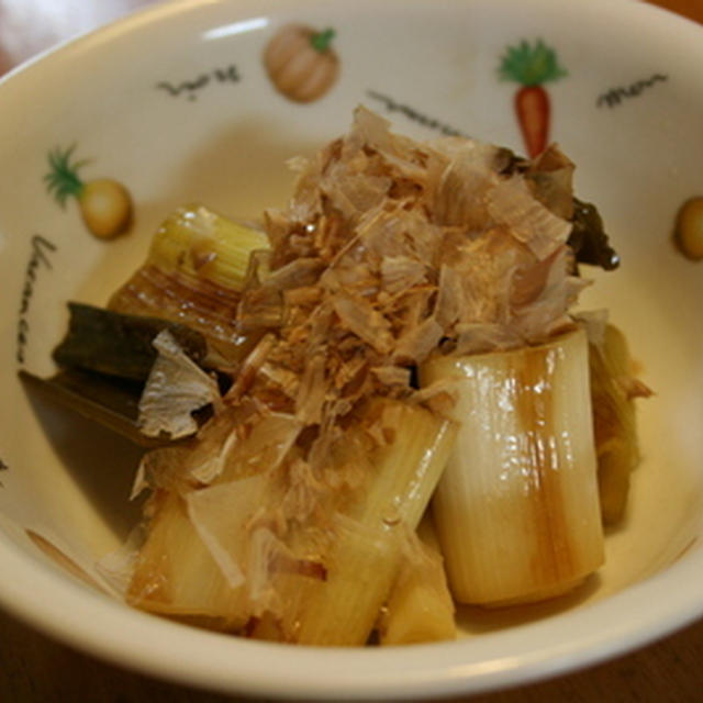 ネギの焼きびたし
