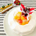 ヤマザキの「やわらか卵のシフォンケーキ」で、簡単クリスマスケーキ
