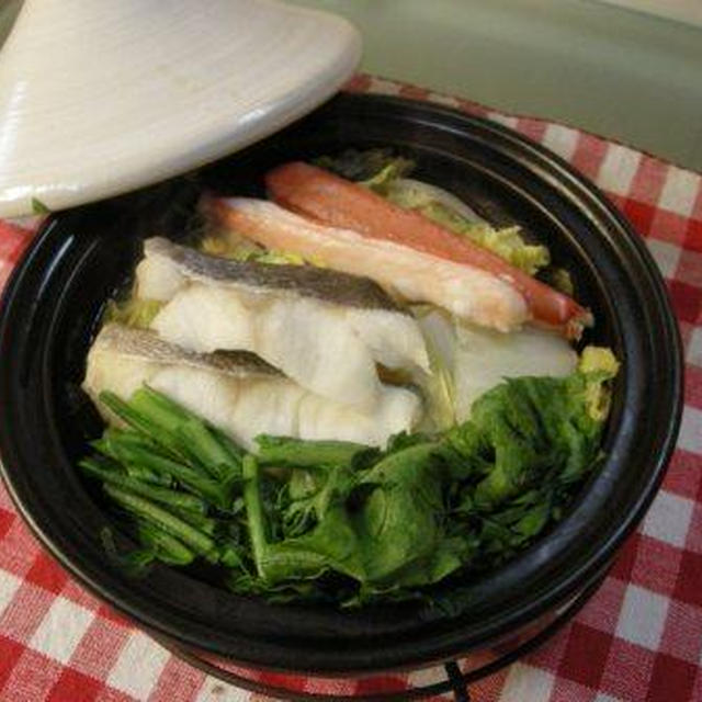 タジン鍋で海鮮蒸し