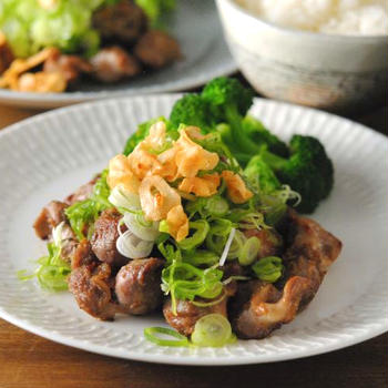 コスパ良し☆砂肝のニンニク風味な塩焼き