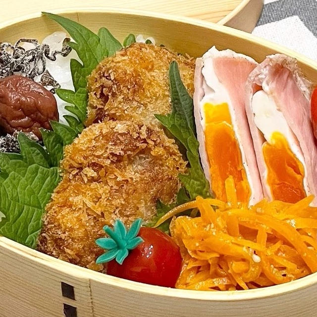 【お弁当】お弁当作り/レンチン大活躍！！！/豚こまトンカツ