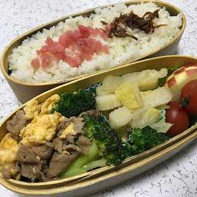 牛肉とブロッコリーのオイスターソース炒め弁当