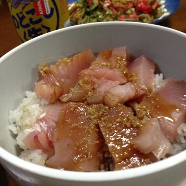 即席マグロ丼（笑