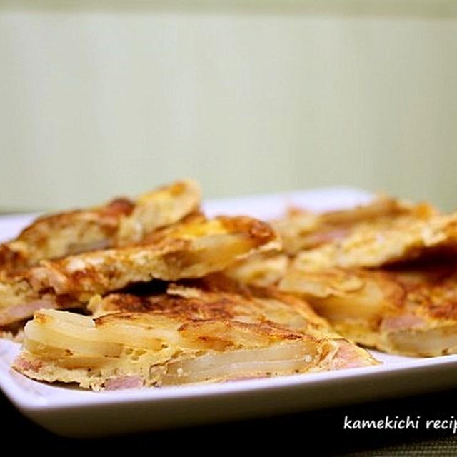 薄切りポテトでふんわりオムレツ＆「木曜日は久しぶりのプチオフ会でした」