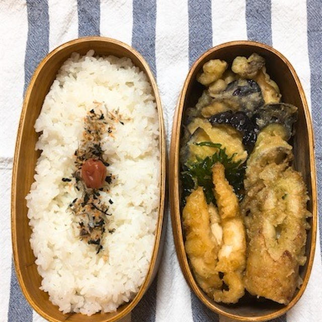 20180215天ぷら弁当＆右の頬を打たれたら、〇〇しなさい。我が家の平和的解決法。