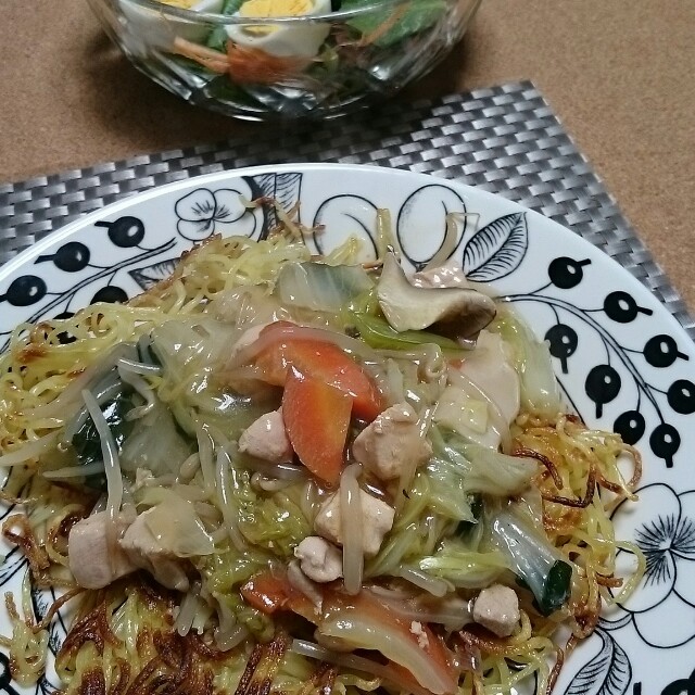 餡掛け焼きそば