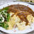 残りもののカレーで♪ガーリックバターライスのオムカレー★