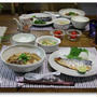 さばの塩焼き＆具たくさん麻婆　　備長炭で・・・
