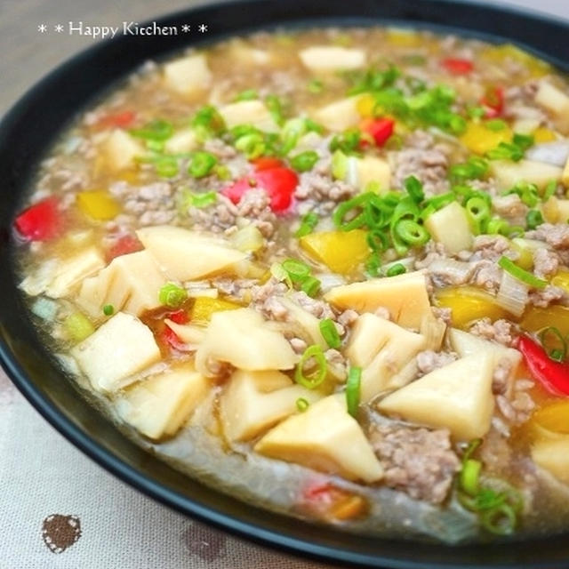 シャキシャキ♪ご飯に合う～麻婆たけのこ