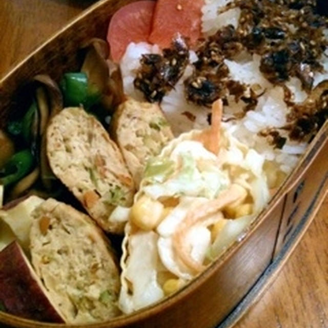 外回り？と、鶏と野菜たっぷりハンバーグ★お弁当