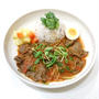 ＊牛肉と豆苗の麻辣カレー＊