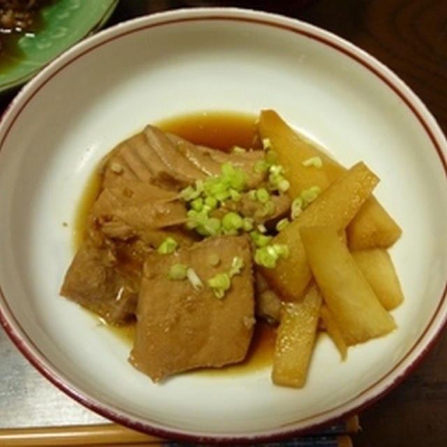 メバチマグロと長芋の煮付け