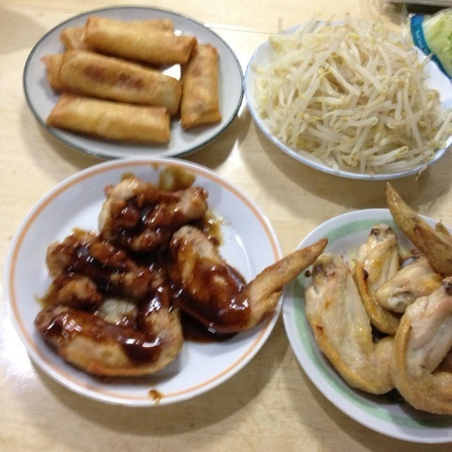 手羽先で晩酌