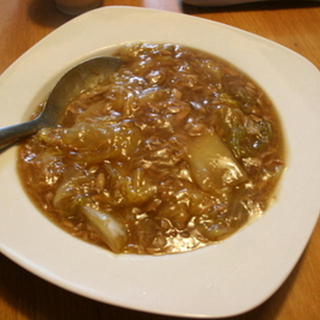 ツナと白菜のあんかけ
