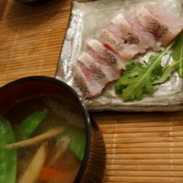ザザッと湯引きをした 甘鯛のお刺身はプリプリ食感 By Hanapppchanさん レシピブログ 料理ブログのレシピ満載