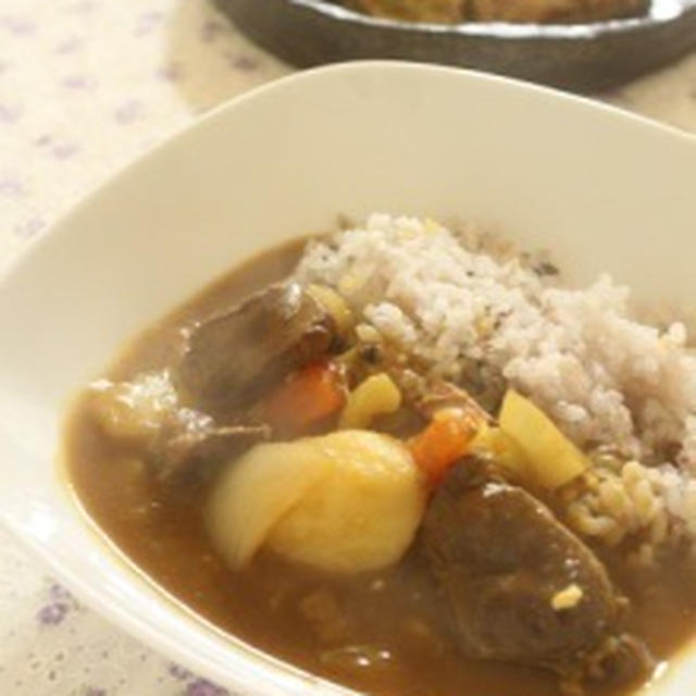 ポトフリメイク♪ゴロゴロ野菜のカレー＆いかと春キャベツのわた塩麹炒め