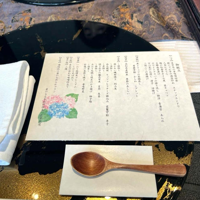 テラス席のある個室懐石ランチ♪@青山