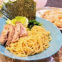 つけ麺と、餃子。　冷凍食品に感動！