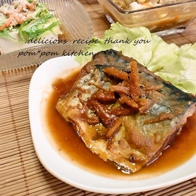 07/14 dinner　鯖の味噌煮
