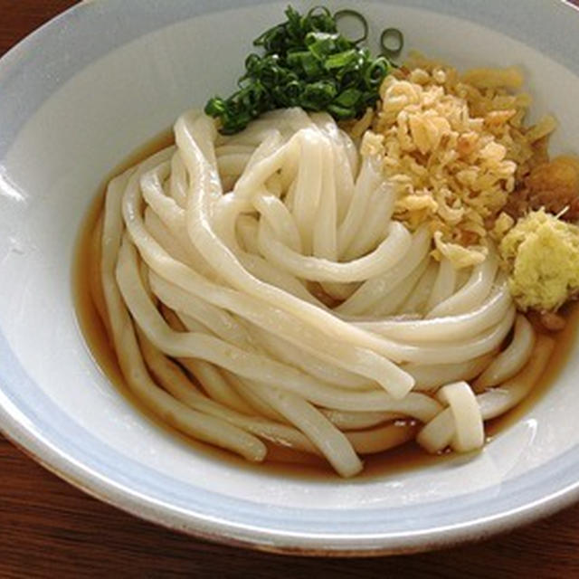 今朝の麺は冷たくない「ぶっかけうどん」