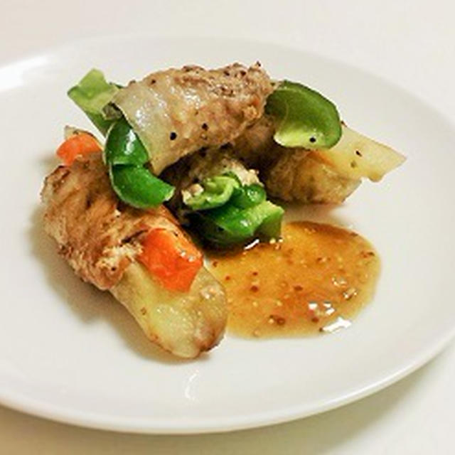 定番ですが家族に人気♪お野菜の肉巻き