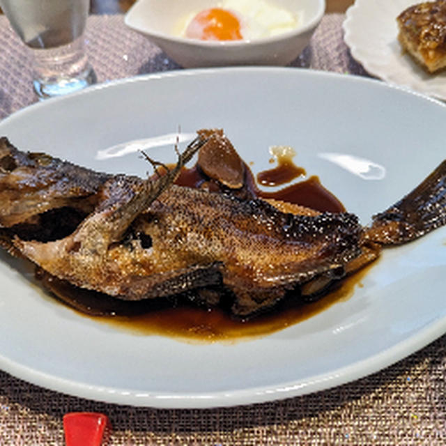 メバルの煮付けとひやおろし
