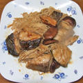 ハマチの茸蒸し＆豚肉と卵と青梗菜の中華とろみ炒め