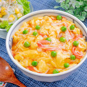 ボリューム満点❣️ふわとろカニカマ天津飯