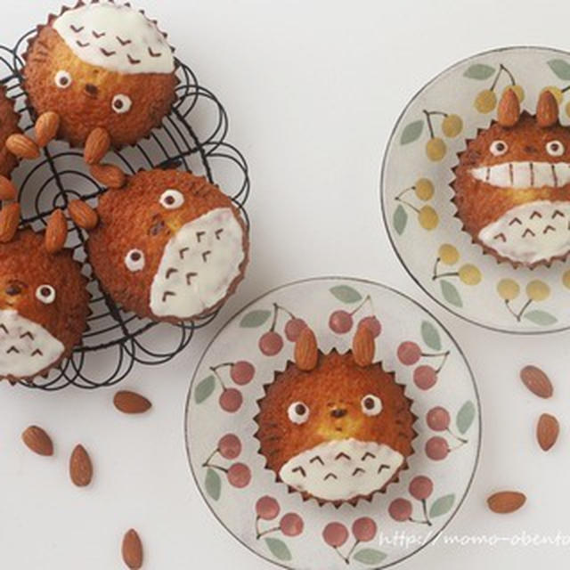 トトロのカップケーキ キャラケーキ By Momoさん レシピブログ 料理ブログのレシピ満載