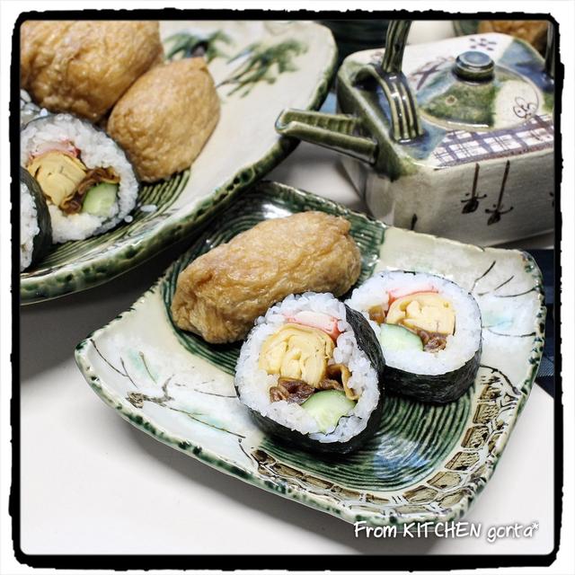 The和食‼︎稲荷すしと太巻き寿司♬