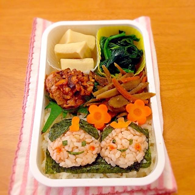 旦那さん弁当♡ひな祭り♫お雛様とお内裏様弁当