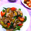 夏野菜と豚肉の生姜焼き