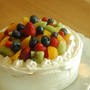 birthday に　vitamin fruits cake