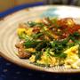 さんま蒲焼のニラ玉子とじ　　　　作り方とレシピ