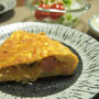 ソーセージとポテトとツナのスパニッシュオムレツ　　長芋の和風とろみスープ　　ジャムちゃんの寒さ対策