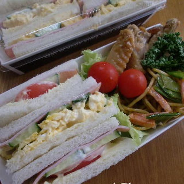 サンドイッチのお弁当♪