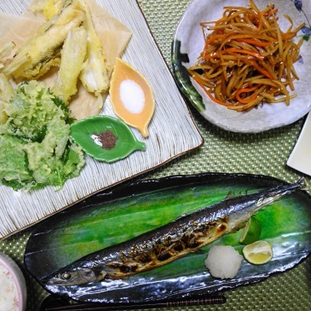 さんまの塩焼きにやっとごあいさつとごめんね☆　
