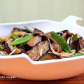 茄子と牛肉のピリ辛炒め＆「娘からのプレゼント」