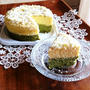 ホワイトチョコと抹茶のチーズケーキ