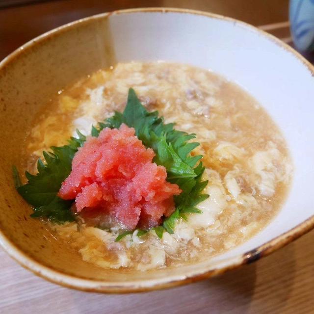 たまごとじうどん明太子トッピング#本日のおうちごはん