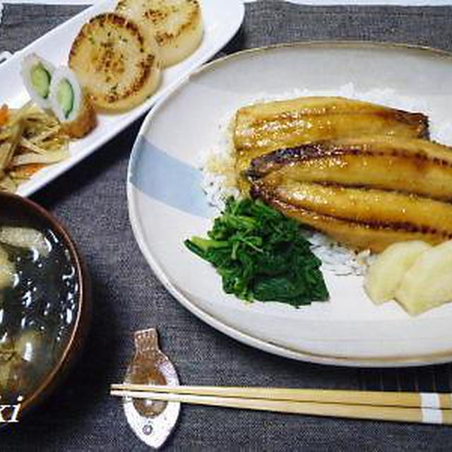 いわしの蒲焼き定食♪