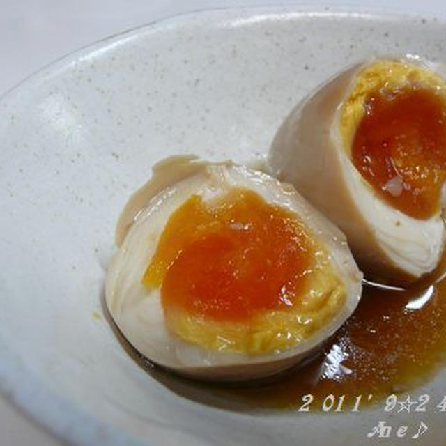味玉＆お片づけの肴