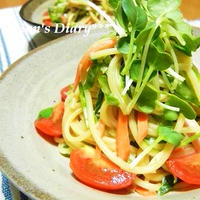 濃縮ポン酢でとっても簡単！サラスパサラダ♪