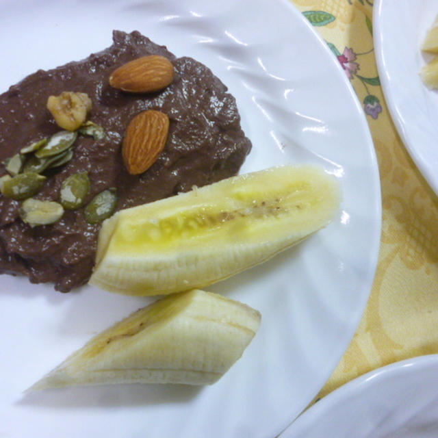 砂糖なし！お豆腐のチョコテリーヌ♪で朝ご飯★