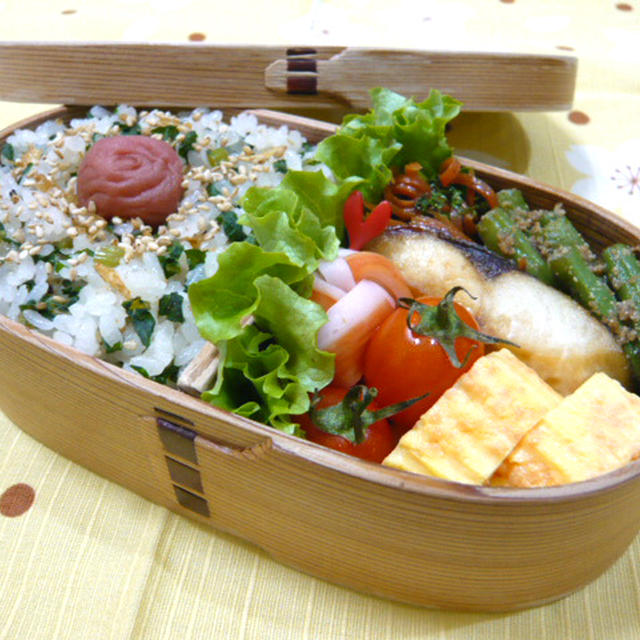 大根菜と小海老の混ぜご飯弁当☆+゜