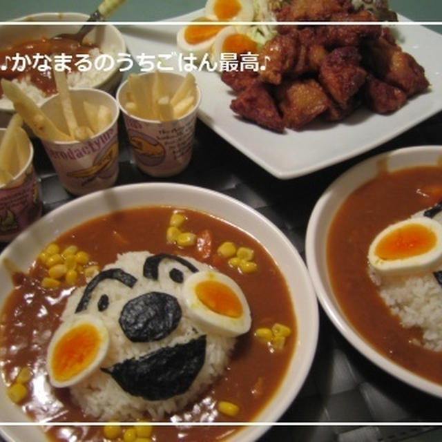 アンパンマンのカレーでお誕生日♪